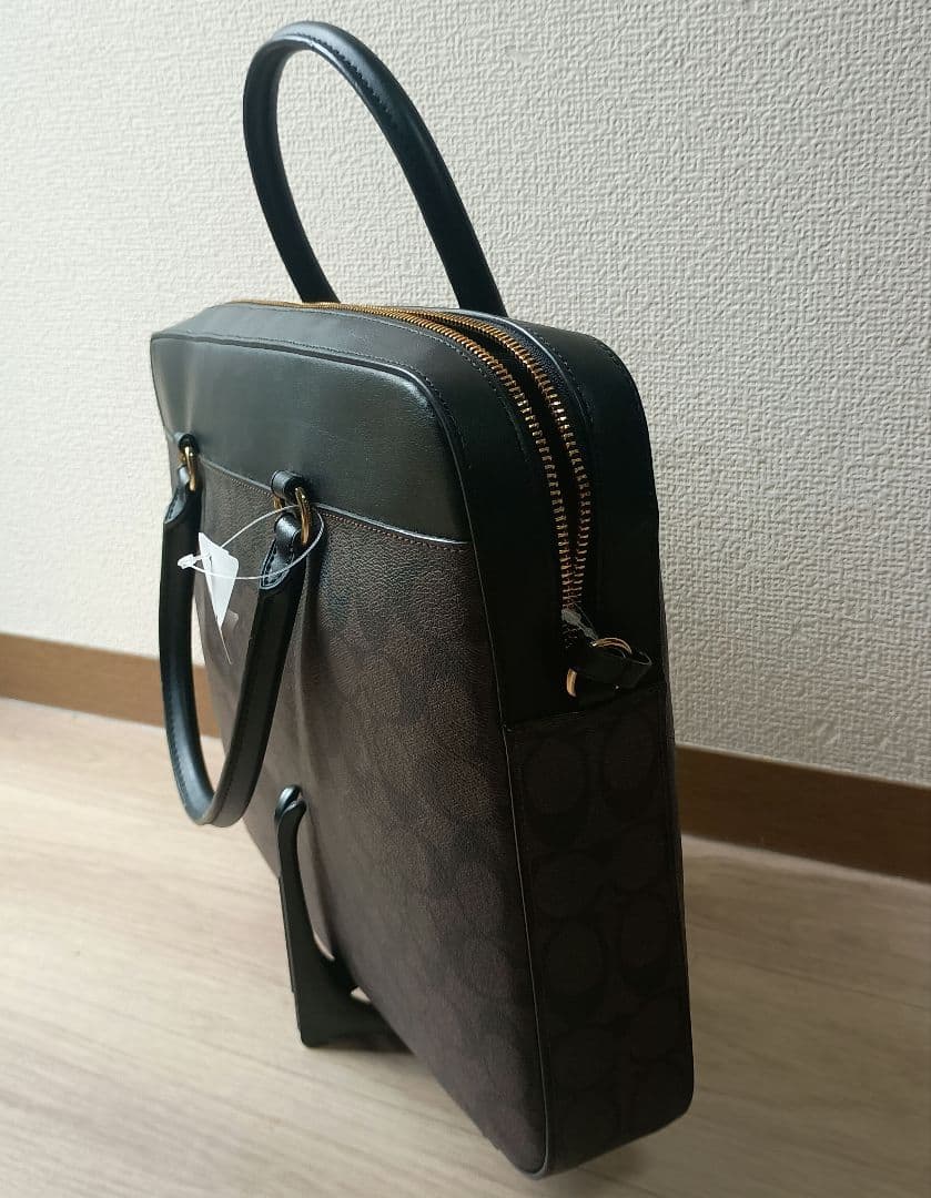 COACH ビジネスバッグ ブラウン/ブラック