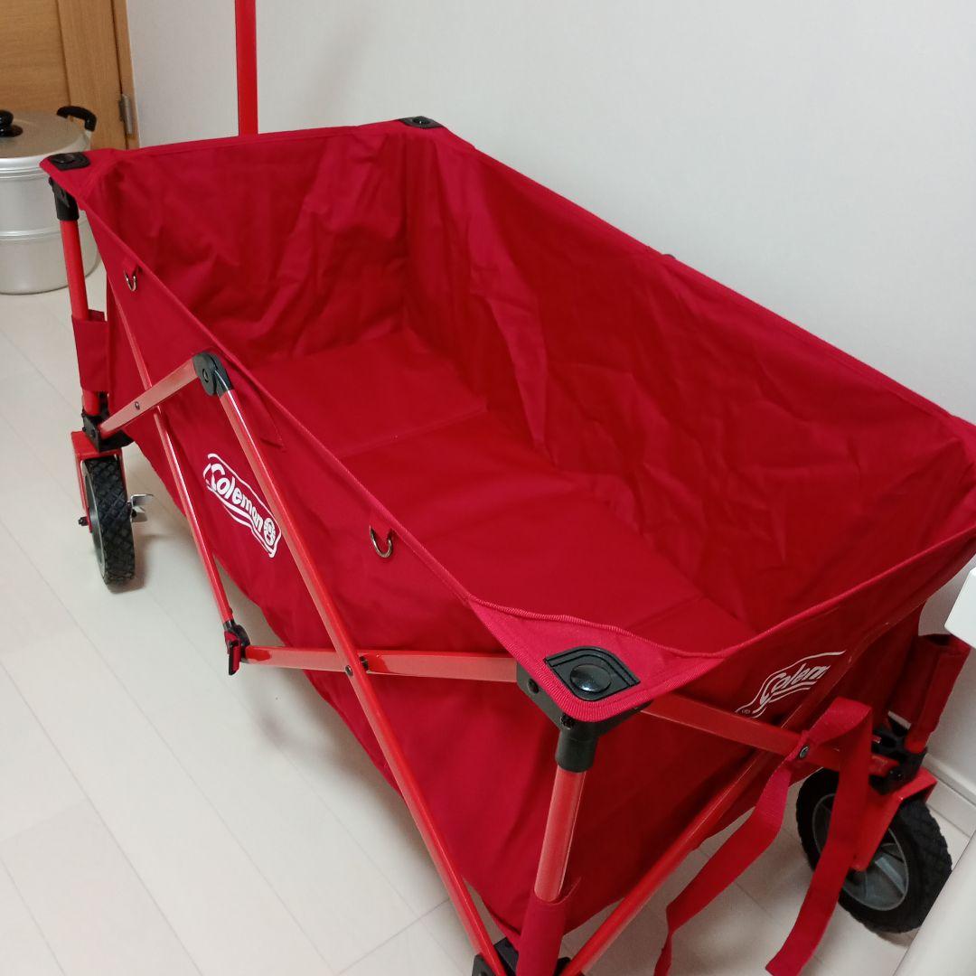 Coleman コールマン キャリーワゴン レッド　1回使用　室内保管