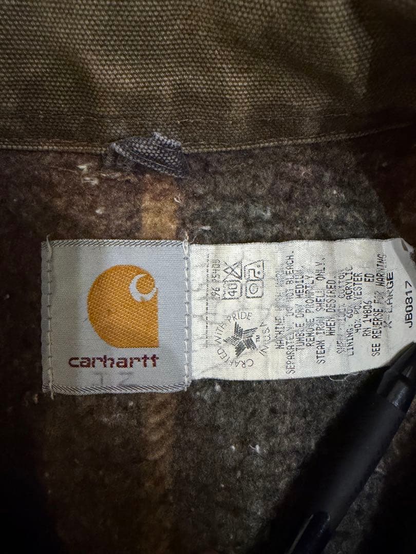 【USA製】星タグ　90s カーハート　デトロイトジャケット
