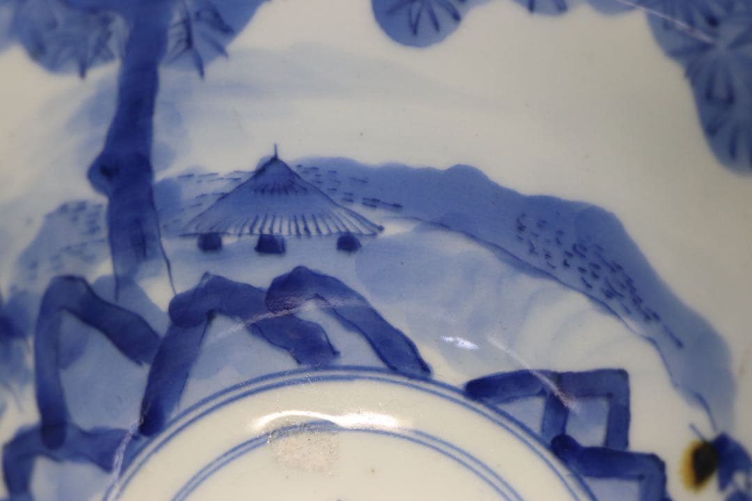 染付　南蛮人群像図鉢　永楽年製　送料込み1205