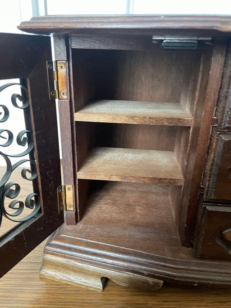 最終価格 アンティーク ウッド アクセサリーボックス 昭和