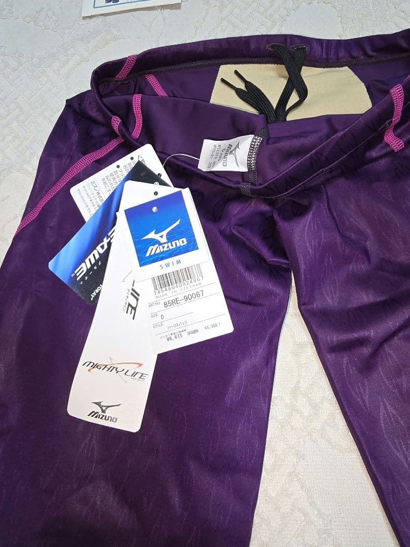 新品未使用　ミズノ　競泳水着　ハーフスパッツ　初期マイティライン　ウロコ