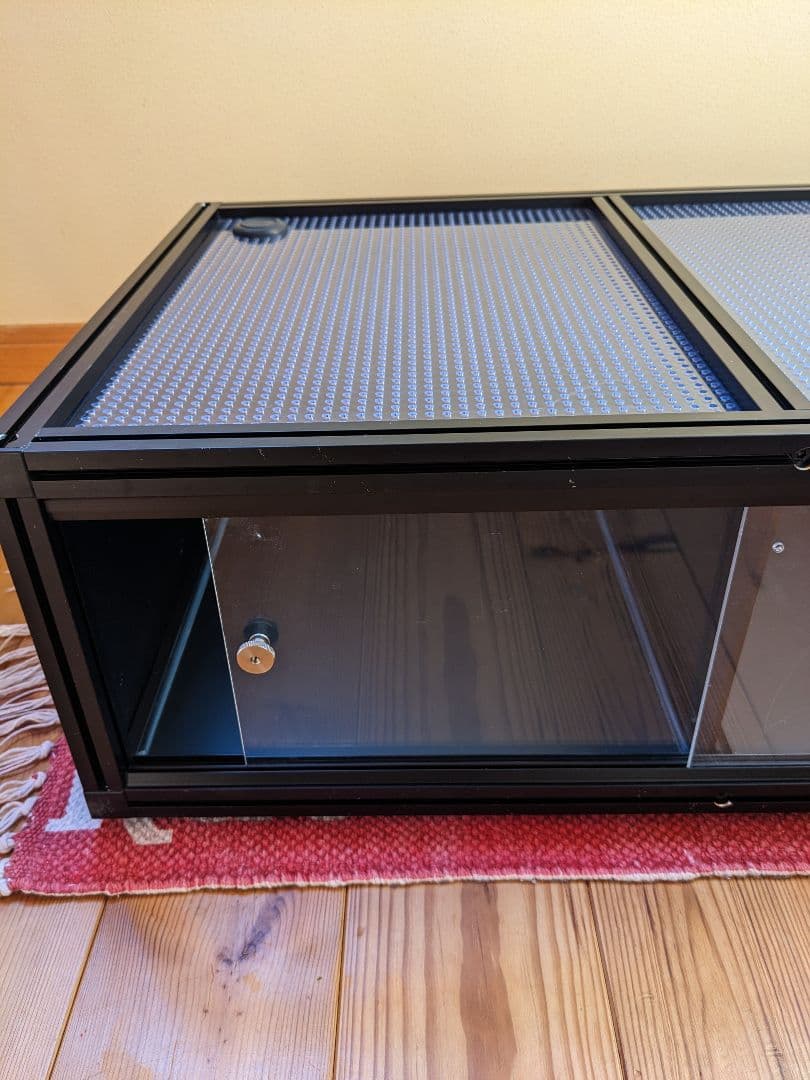 黒✡爬虫類　飼育ケージ 約60cm x 40cm x 21cm