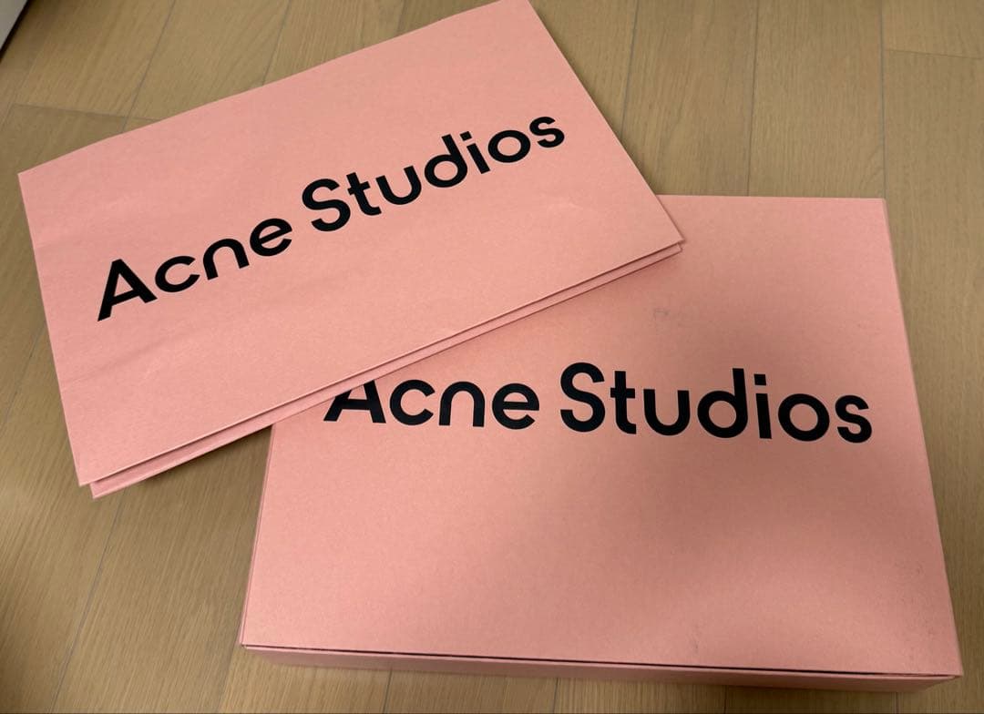 Acne Studios ウールスカーフ グレー スキニー