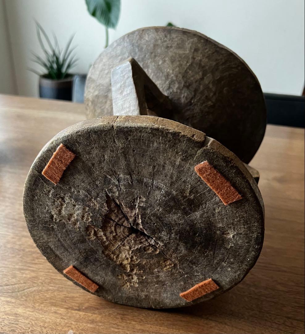 トンガ族　ハンドメイドスツール