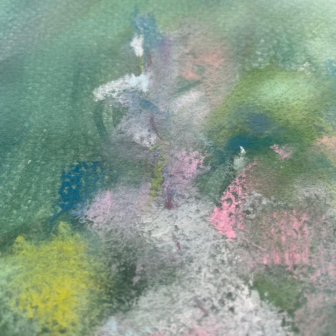 パステル画/色褪せない花束の贈り物/癒し/ヒーリング/パワースポット/ビバーナム