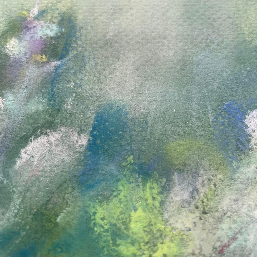 パステル画/色褪せない花束の贈り物/癒し/ヒーリング/パワースポット/ビバーナム