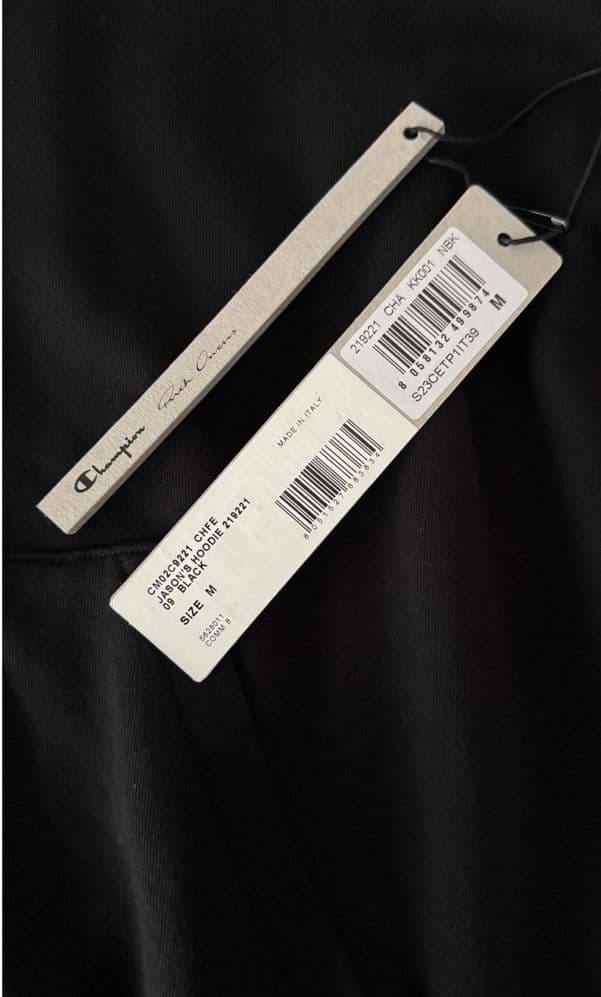 Rick Owens チャンピオン　jason hoodie フルジップパーカー