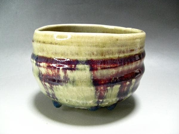 #加藤五山 #五山窯 #辰砂釉 #茶碗 #大迫力 #共箱 #茶道具 #逸品