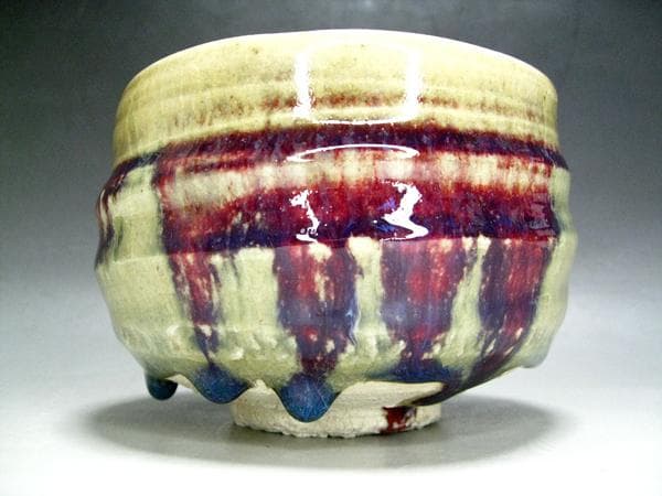 #加藤五山 #五山窯 #辰砂釉 #茶碗 #大迫力 #共箱 #茶道具 #逸品