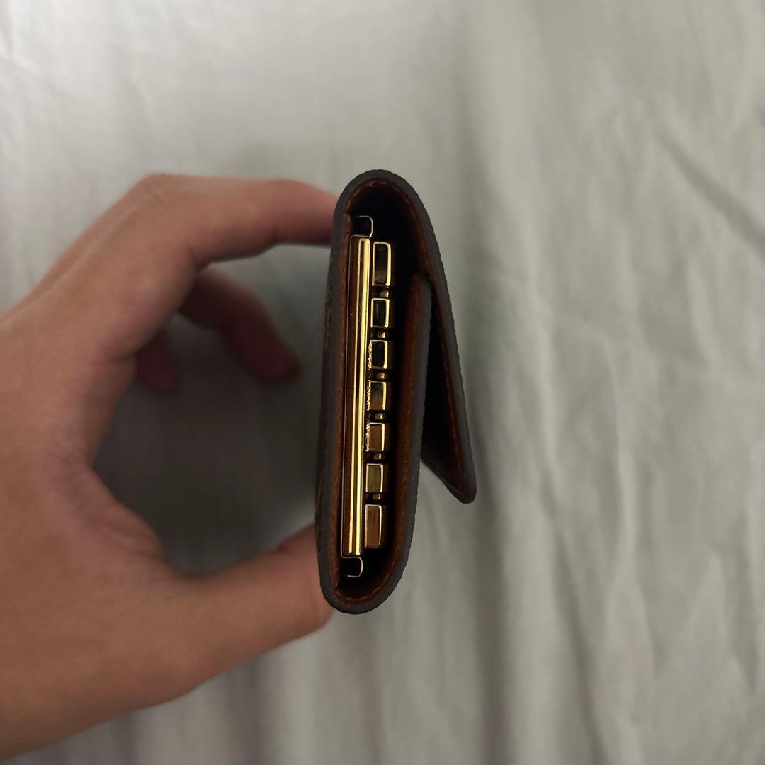Louis Vuitton ブラウン レザー キーケース
