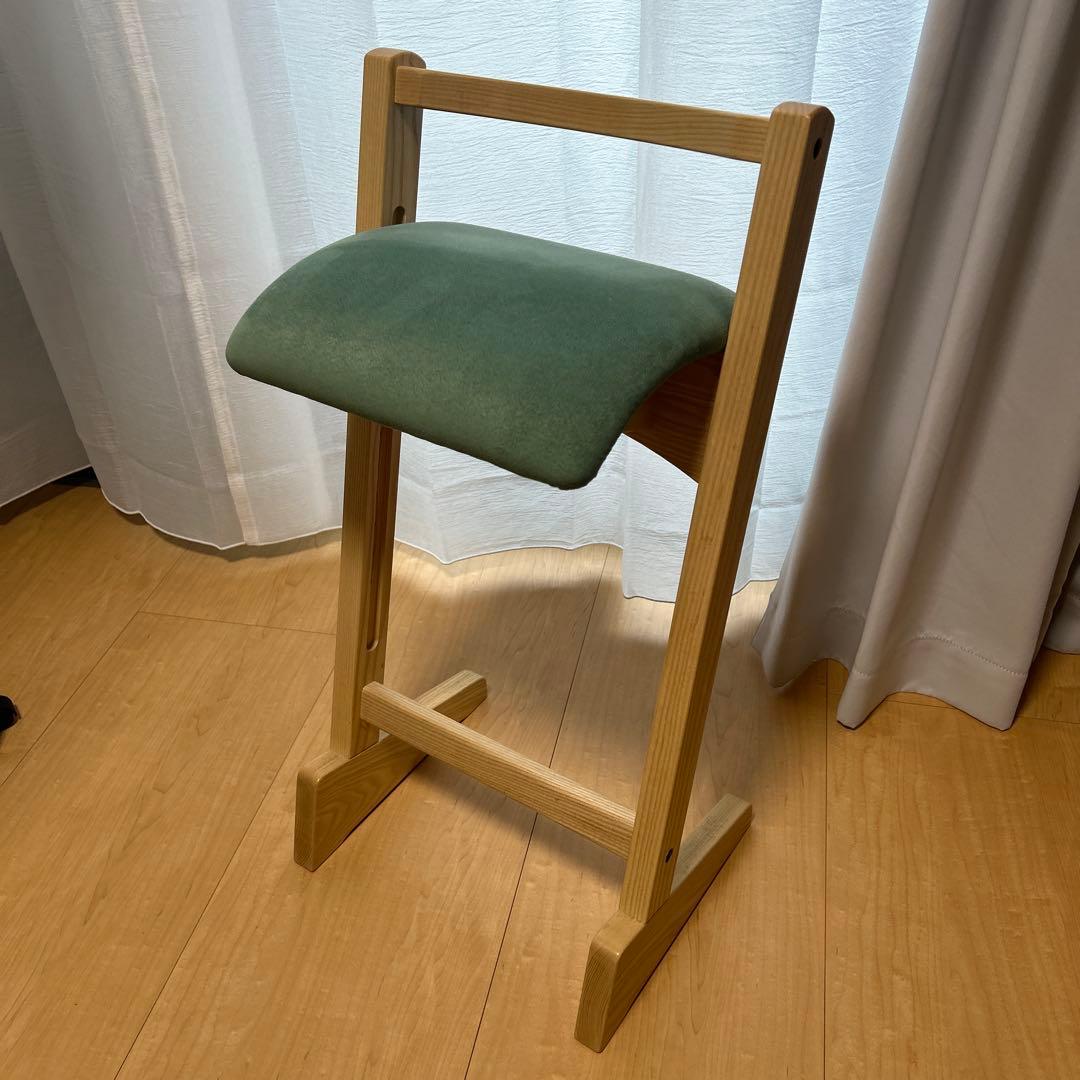 匠工芸　パロットチェア　PARROT CHAIR スエード×グリーン
