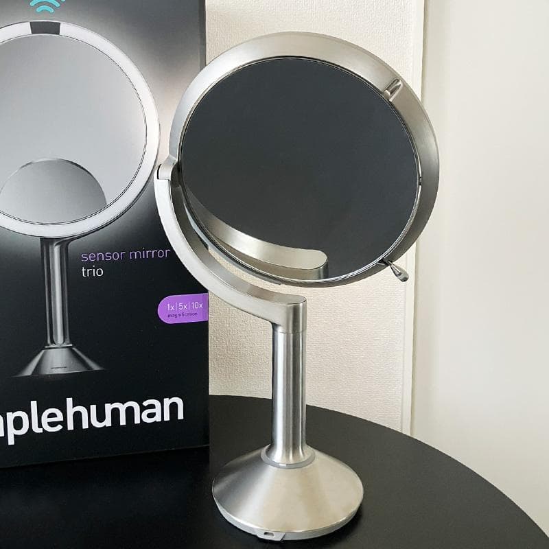 simplehuman ミラー　センサーミラートリオ ステンレス