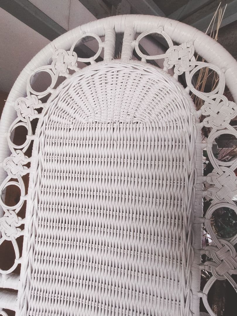 ホワイトラタン風トリプルパネルパーテーション