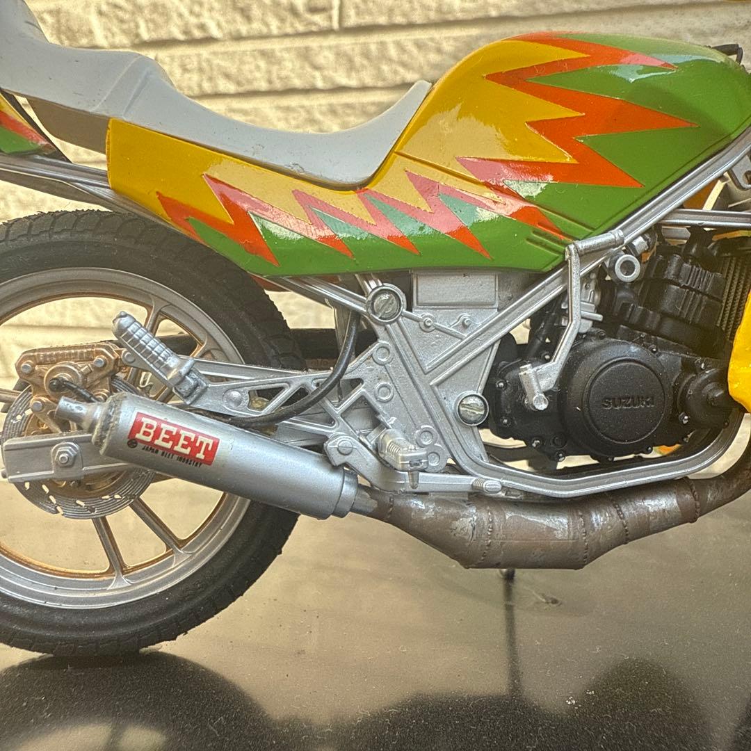 俺のマシン　RG250R 完成品　当時物　旧車會　暴走族　爆発カラー　1/12