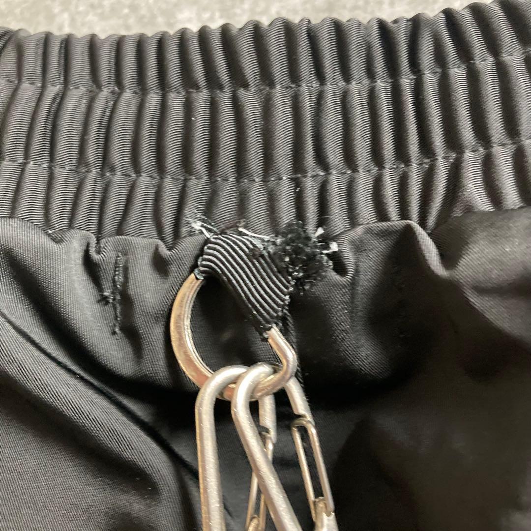 『REFLEM/レフレム』ハーネスロゴベルトカーゴパンツ　黒　ボンテージパンツ