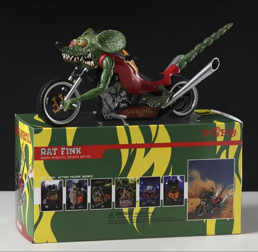 未開封/ラットフィンク/Rat Fink/バイク/フィギュア/スタチュー