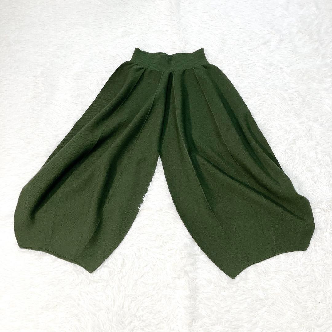 美品✨Sybilla シビラ　バルーン パンツ　ニット　グリーン　Mサイズ