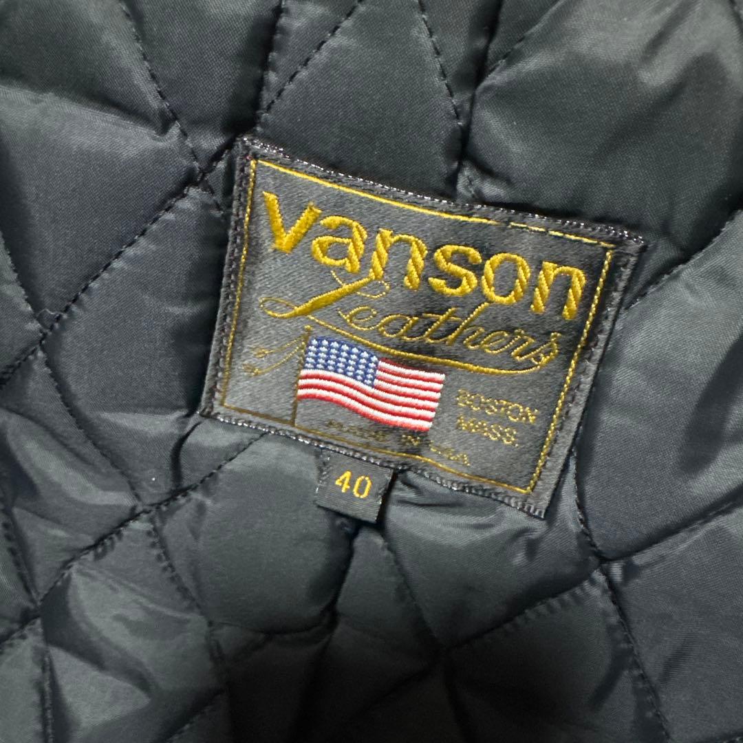 vanson シングルライダース 40 TALONジップ オールド