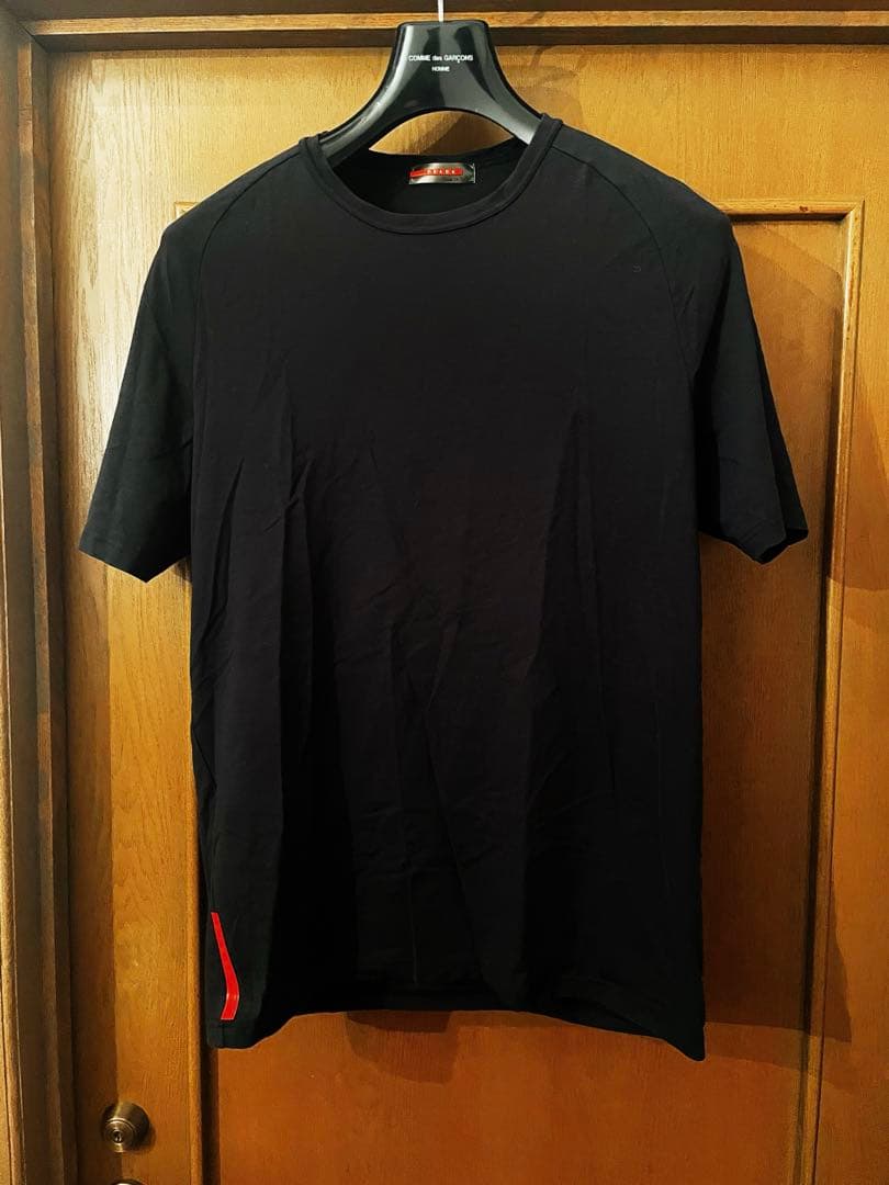 美品 PRADA SPORT バックポケット付きT ブラピ着 正規品 サイズL