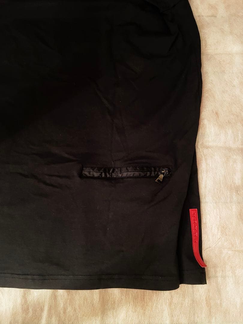 美品 PRADA SPORT バックポケット付きT ブラピ着 正規品 サイズL