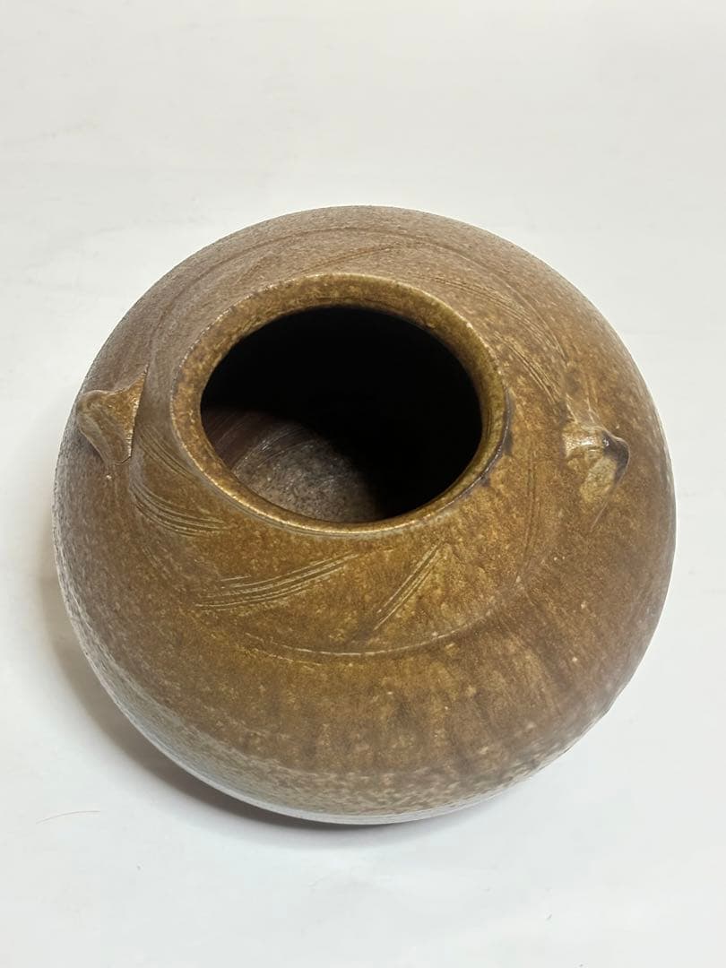 備前焼　壷　人間国宝　藤原雄　共箱　　素晴らしい出来！　最終値下げ！