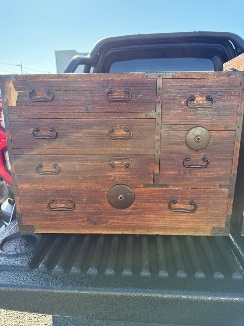 木製和風タンス 6引き出し