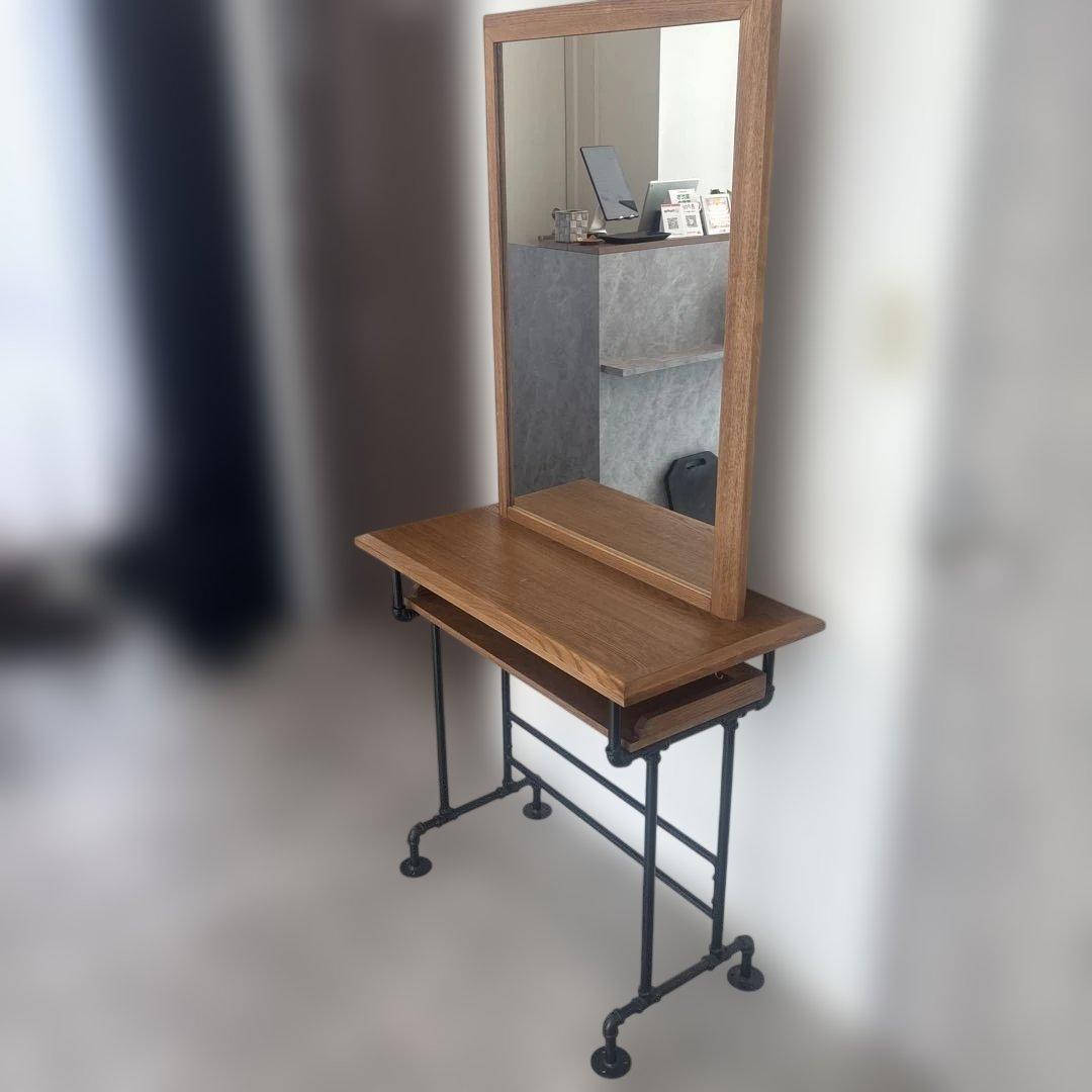 美容室　ドレッサー　片面　ビューティーガレージ