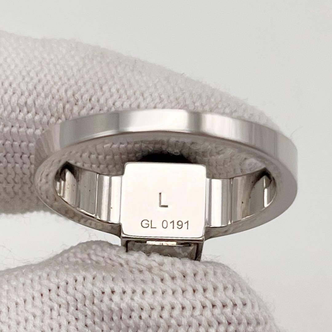 ルイヴィトン バーグギャンブルリング L 指輪 シルバー ラインストーン 美品