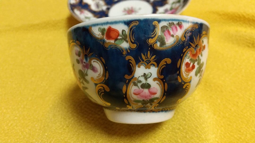 初期 WORCESTER Cup&Saucer(1775年頃)