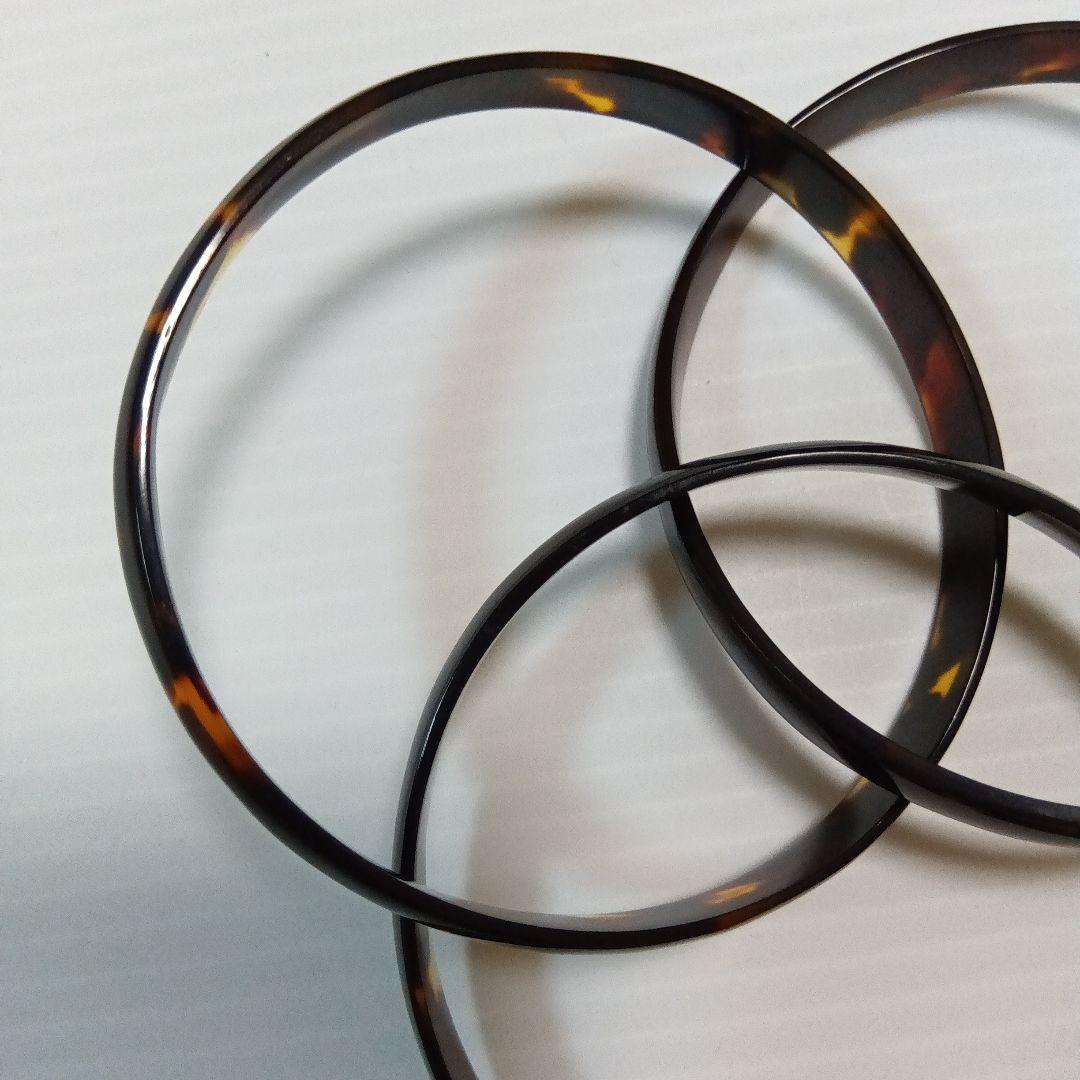 べっ甲　３連ブレスレット