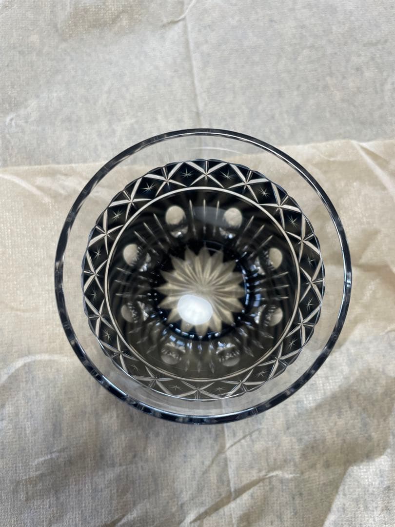 ⭐︎最終値下げ⭐︎薩摩黒切子⭐︎オールド