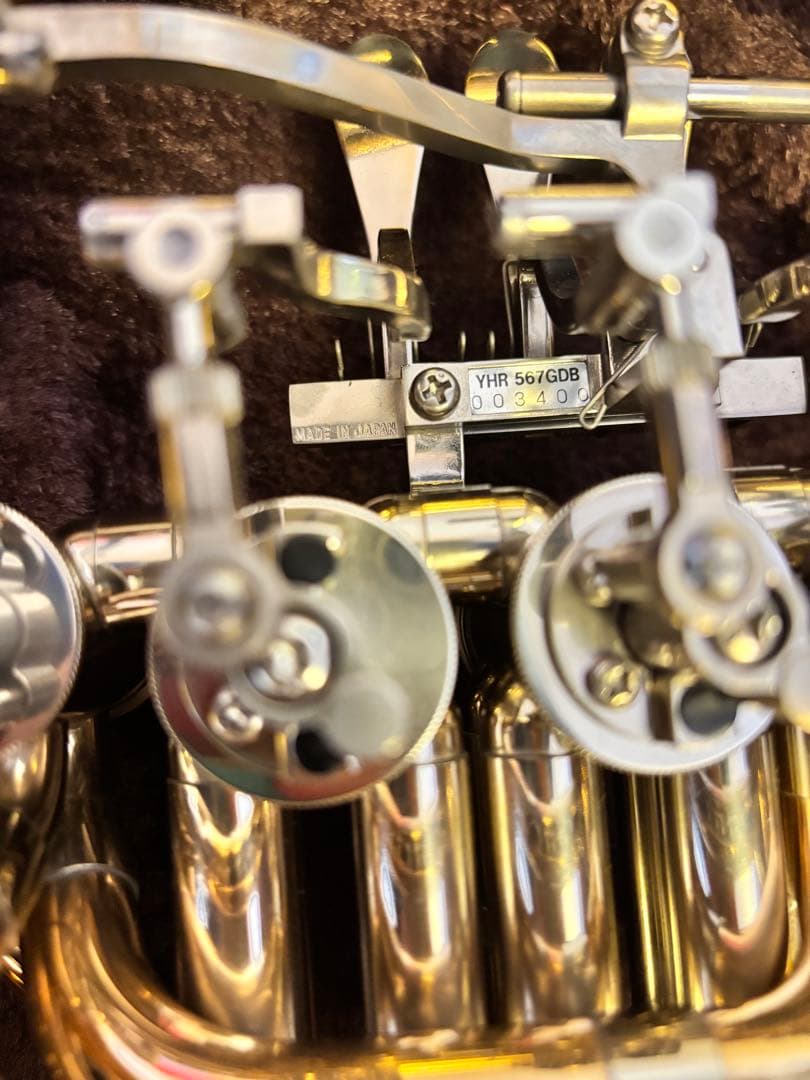 【美品】ヤマハ ホルン YHR-567GDB フルダブル ホルン ゴールドブラス