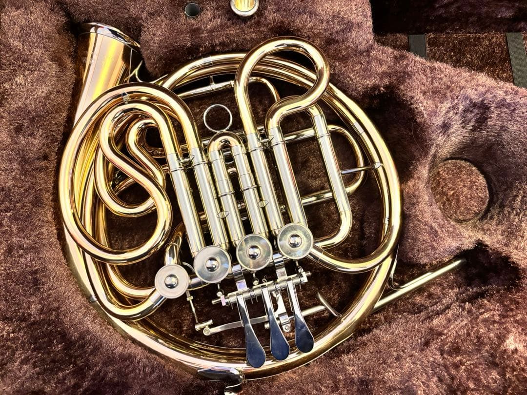 【美品】ヤマハ ホルン YHR-567GDB フルダブル ホルン ゴールドブラス