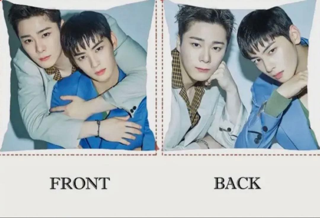 ASTROチャウヌ&ムンビンクッションカバー45×45