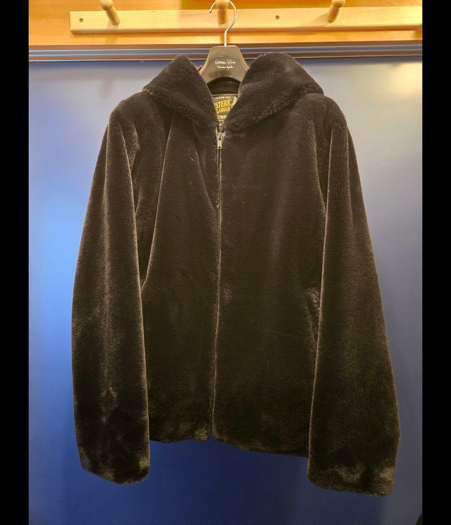 ★★ヒステリックグラマー×野口強★ファーフーデッドジャケット★hysブルゾン