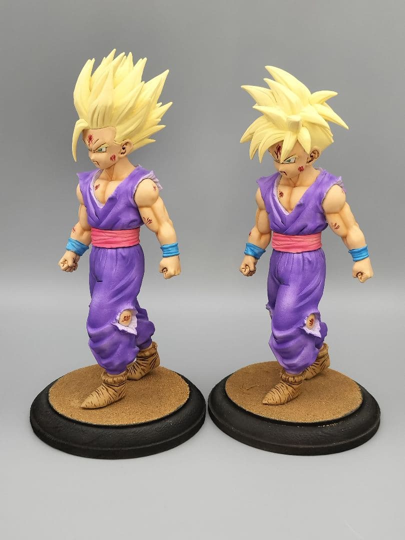 悟飯 2体セットリペイント 一品物 ★ドラゴンボール 出陣 フィギュア