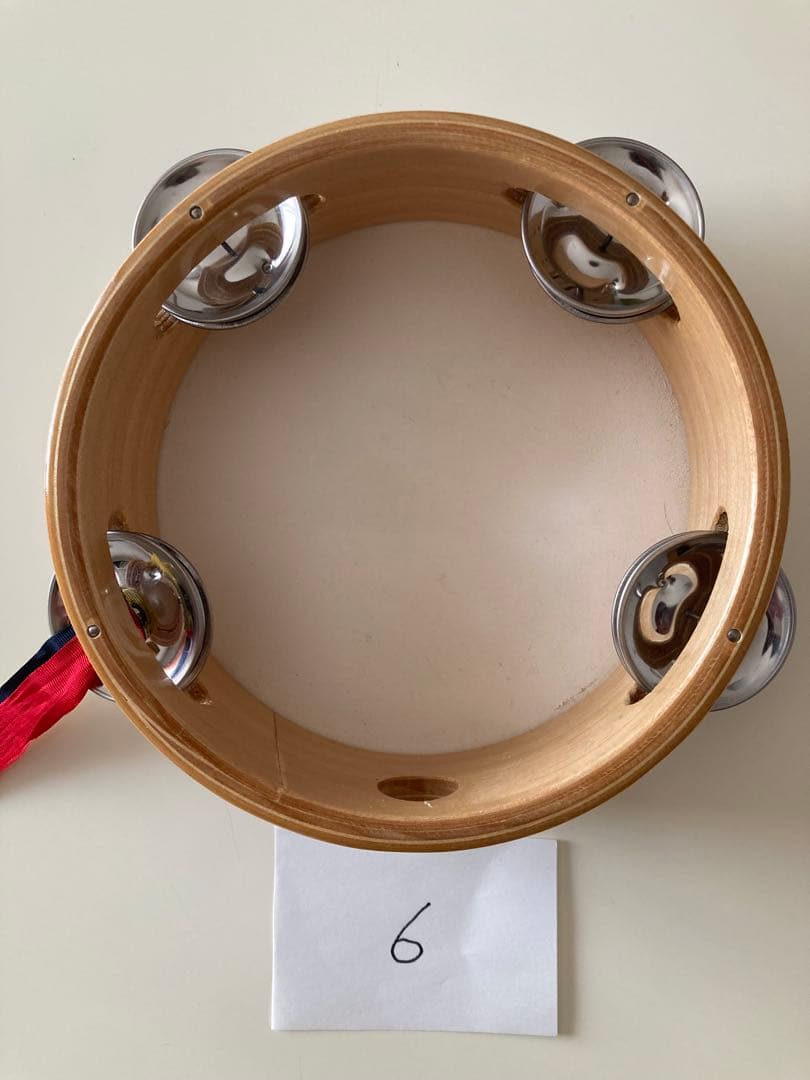 ヤマヨ　ニュータンブリン　15cm 6個セット　タンバリン　まとめて