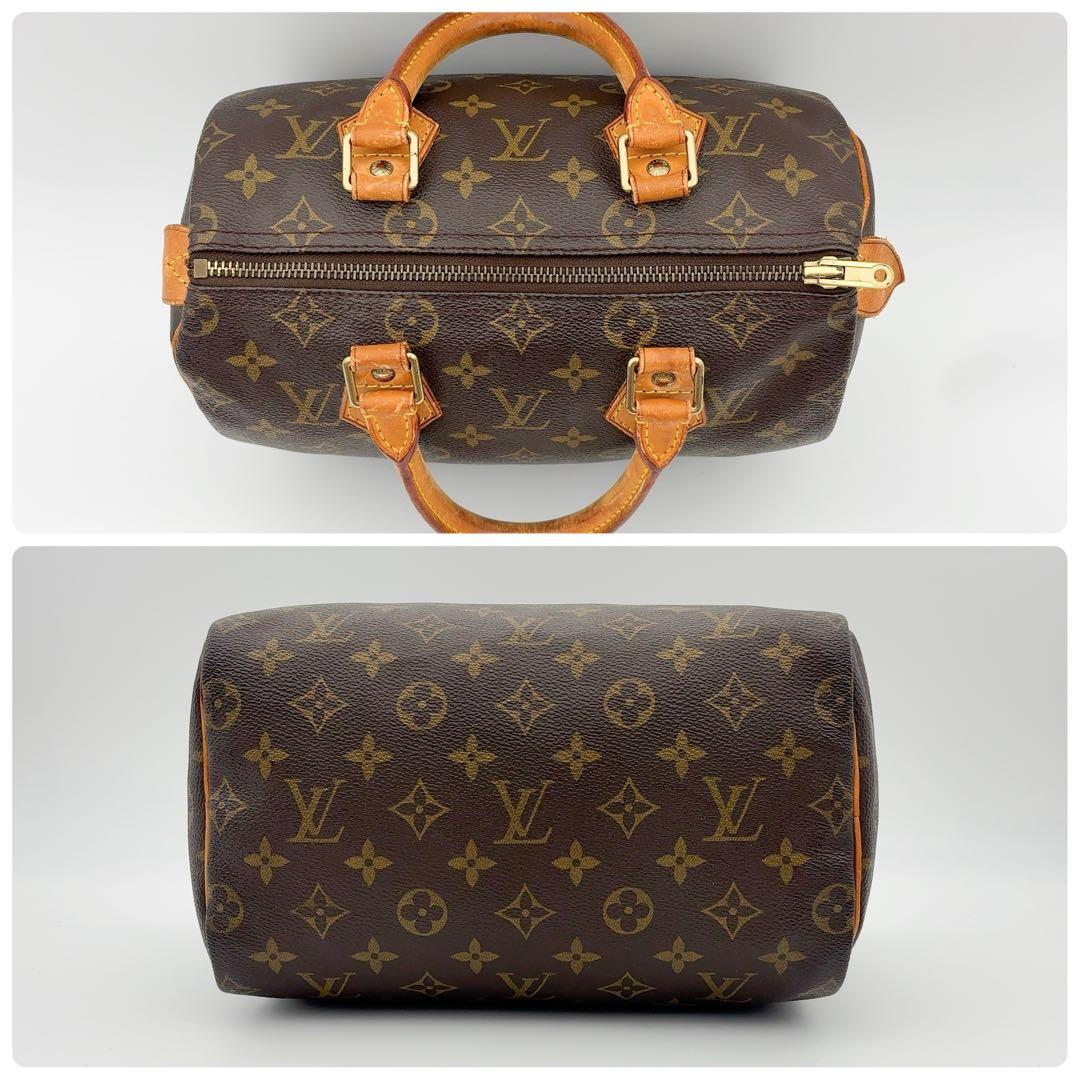【超美品】ルイヴィトン モノグラム スピーディ25 ハンドバッグ ブラウン