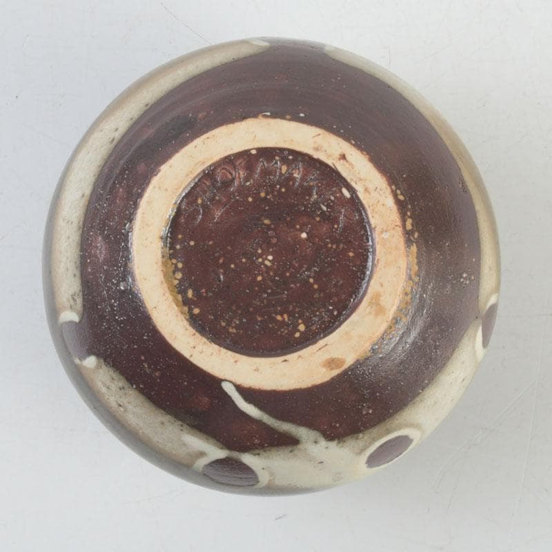 茶道具　文琳茶入　SHOEMAKER在銘　時代箱付　V　9259