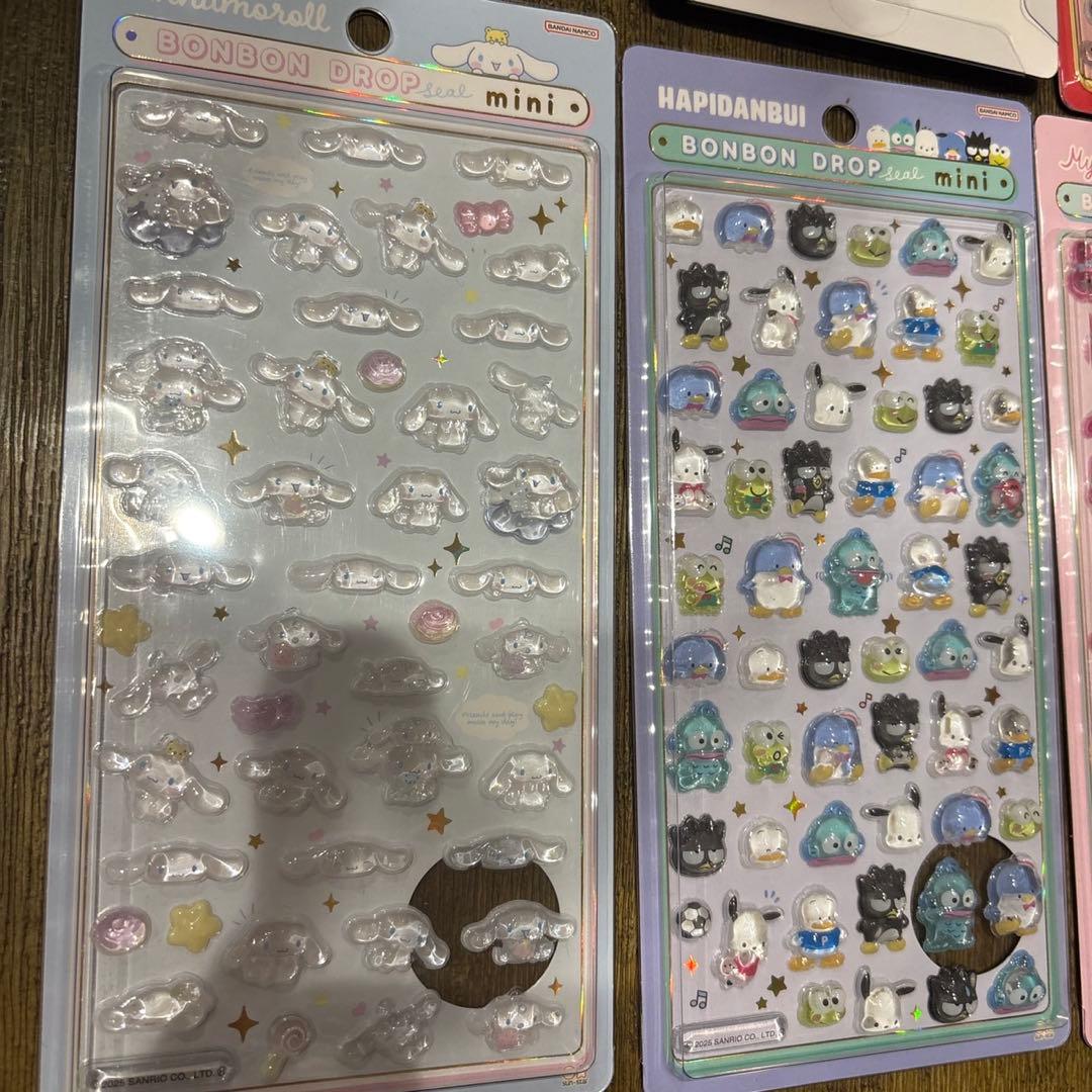 国内正規品　ボンボンドロップシール　サンリオ　ディズニー　11枚セット