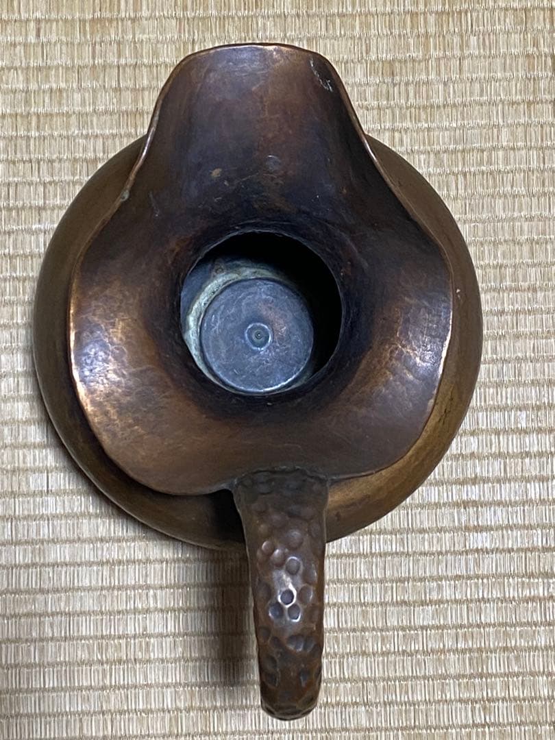 ♦鎚起銅器 ブロンズ 水差し 中東 ペルシャ〜西洋アンティーク 古美術品骨董品