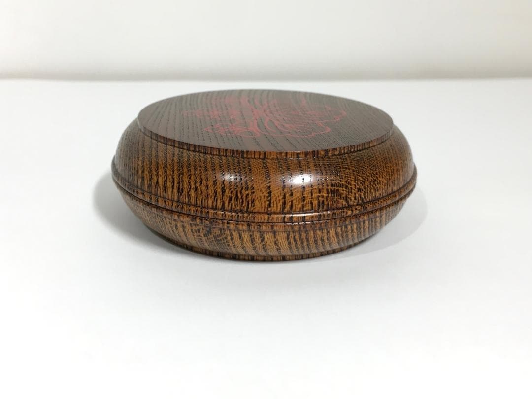 新品無傷完品 川端近左 作 太閤桐絵欅拭漆香合 共箱 茶道具 真作保証品