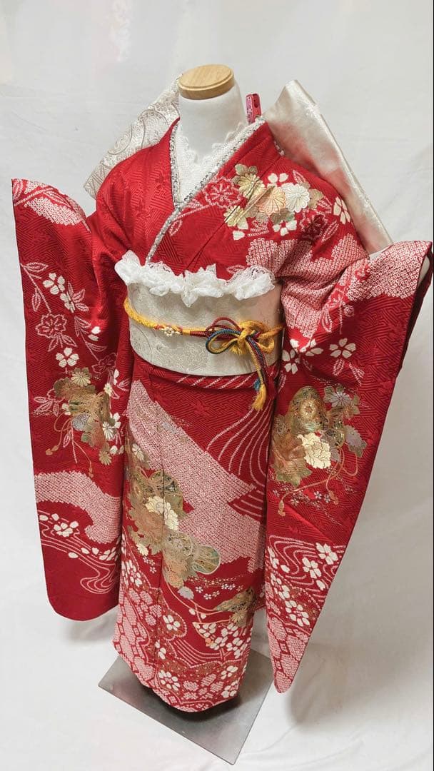 振袖 正絹　振袖フルセット　成人式　振袖6点セット