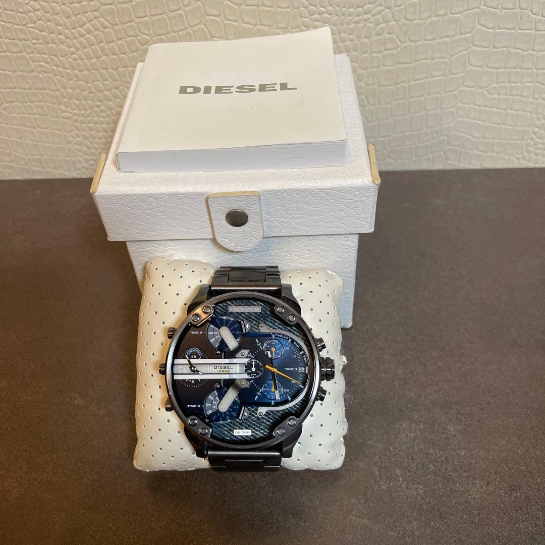 DIESEL DZ7331 腕時計 ネイビー/ブラック
