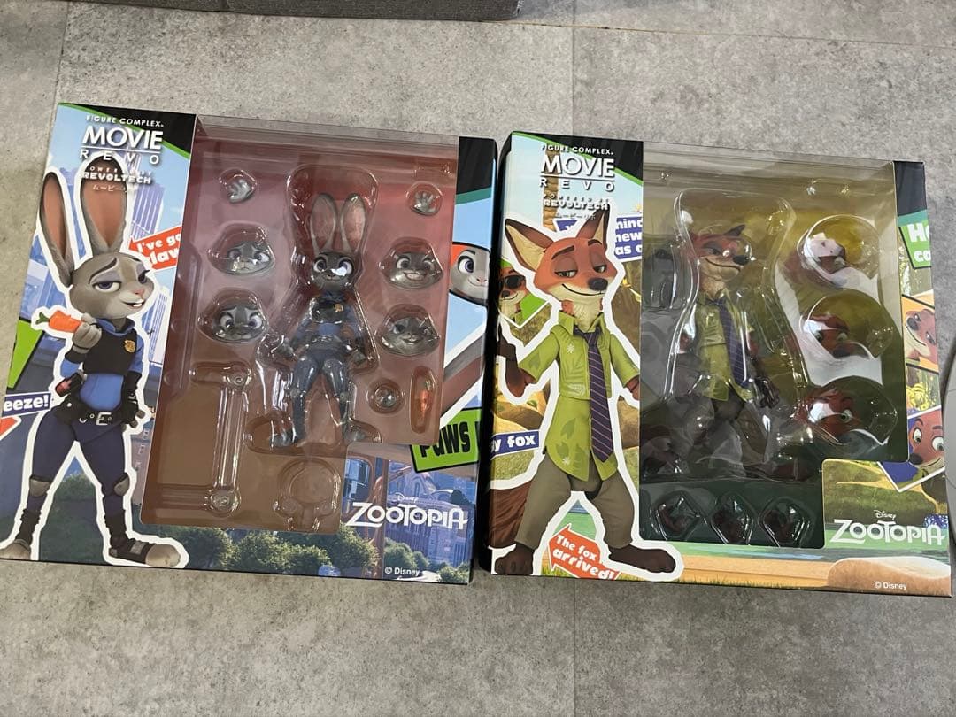 Zootopia ジュディ・ホップス ニック・ワイルド フィギュアセット　海洋堂