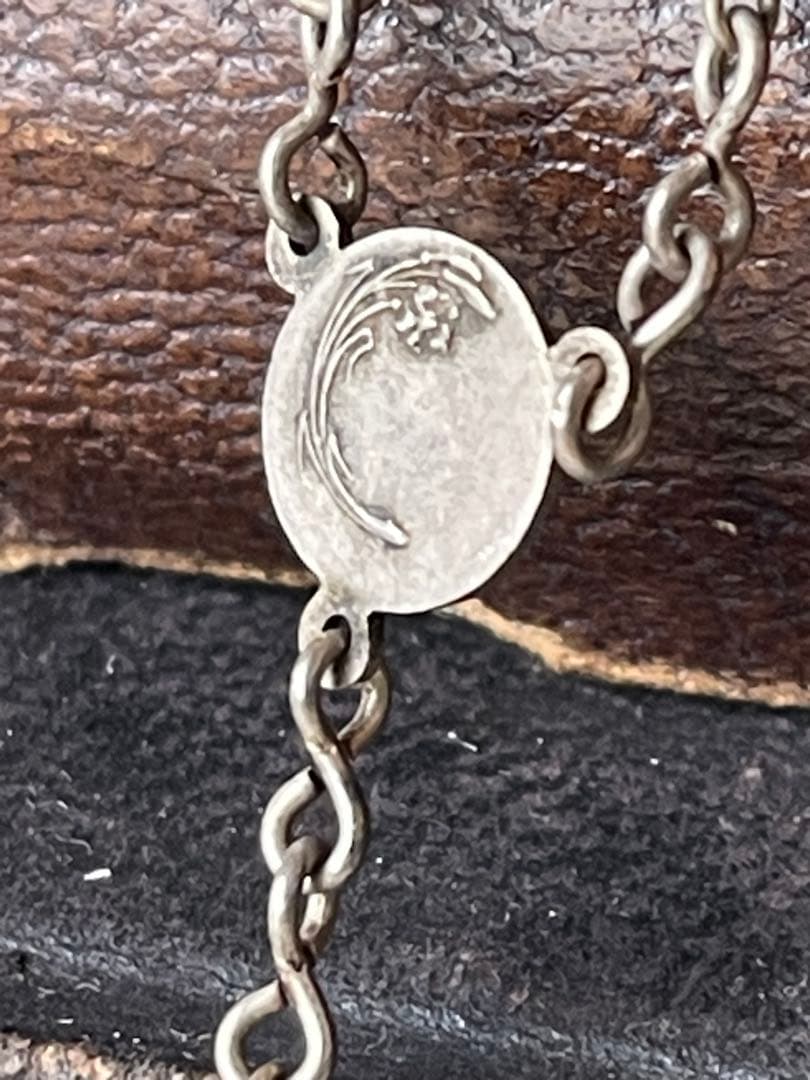 開閉する十字架　イタリアアンティークロザリオ　カタコンベの土　聖テレサ