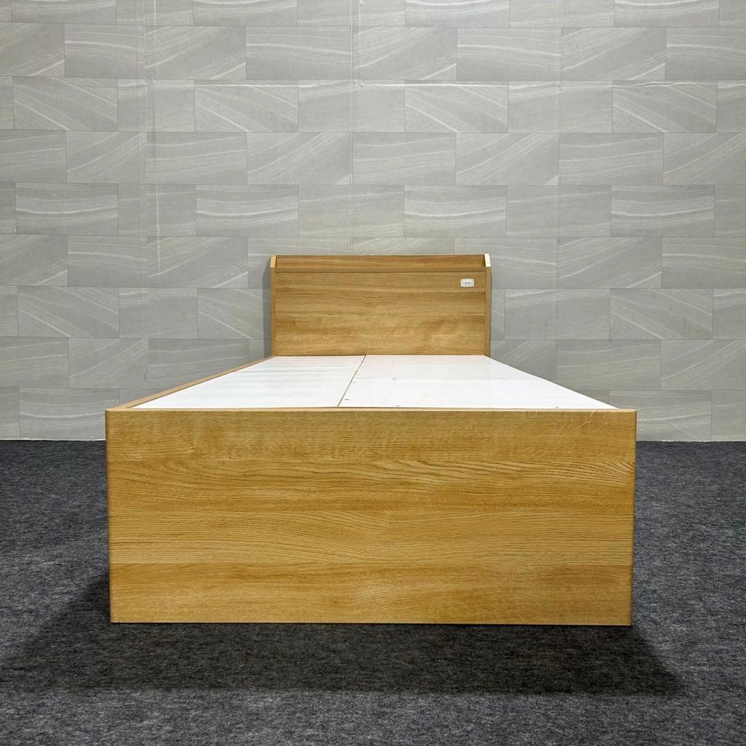 ニトリ ベッドフレーム ジオチェスト 収納 コンセント シングル 格安d3585