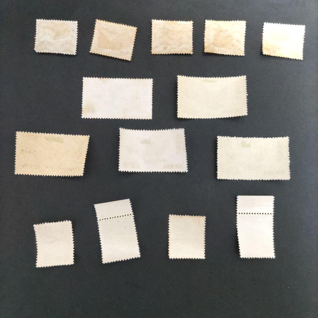 ぶ*ん様 銭単位　航空切手　未使用、使用済混合