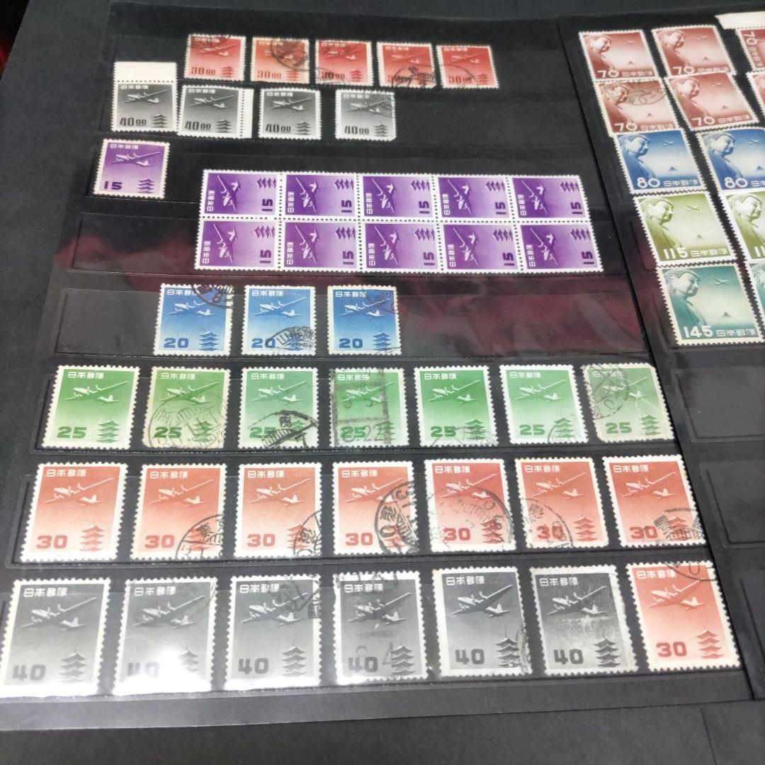ぶ*ん様 銭単位　航空切手　未使用、使用済混合